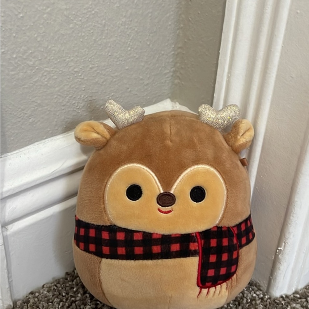 Ruby the Reindeer Moose Plush with Scarf